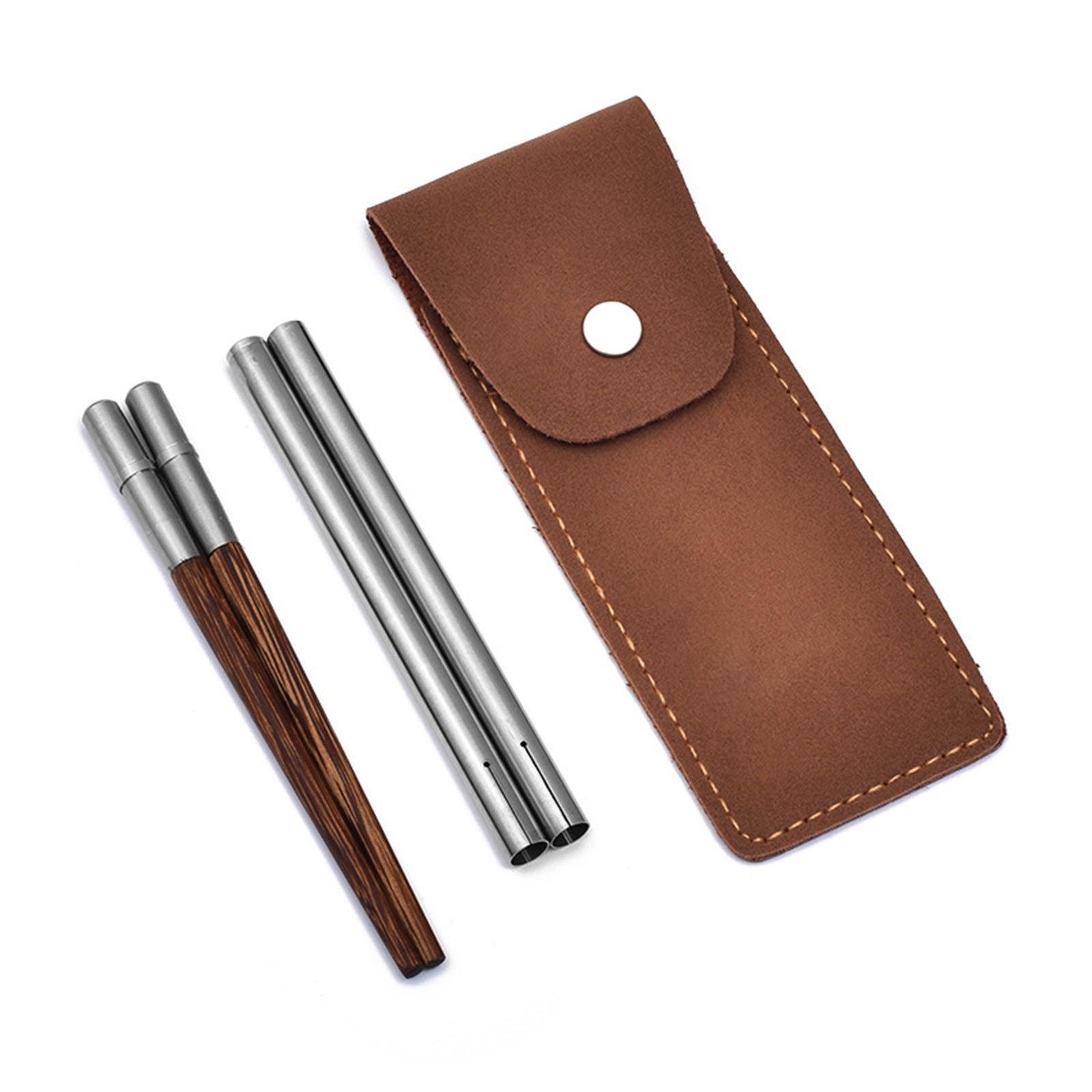 

Складные палочки для еды с футляром для хранения. Удобные для переноски съемные палочки для еды. Практичная посуда для обедов на открытом воздухе. E05