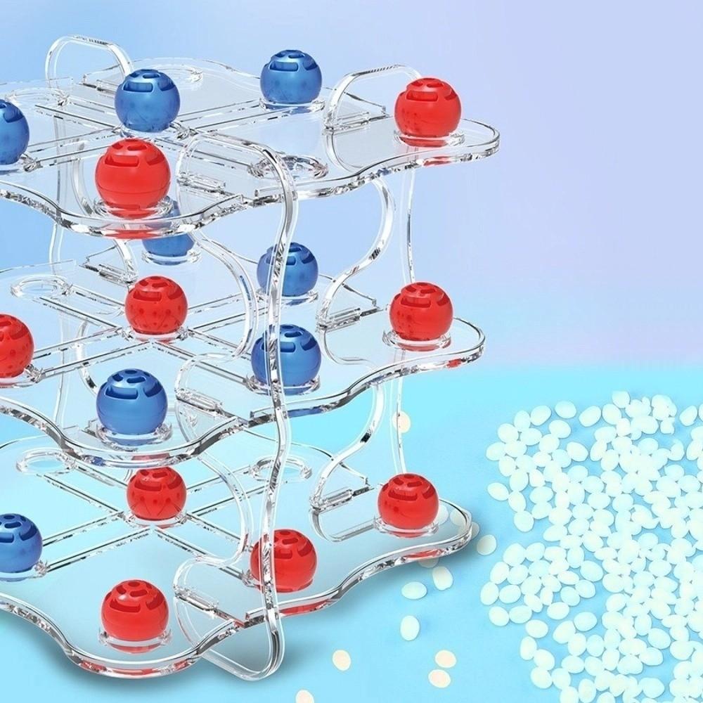 Table Games 3D TIC-TAC-TOE Game Easy To Play Montessori Puzzle Table Game  Parent Child Interaction