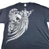 Y2K Gildan Shirt Mens 4XL Black Skull Angel Wings Graphic Tee Gothic Fantasy Unisex T-Shirt