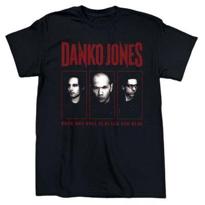 NEUES Danko Jones Rock & Roll Ist Schwarz & Blau Baumwolle Schwarzes T-Shirt S-5XL BT664 Unisex T-Shirt