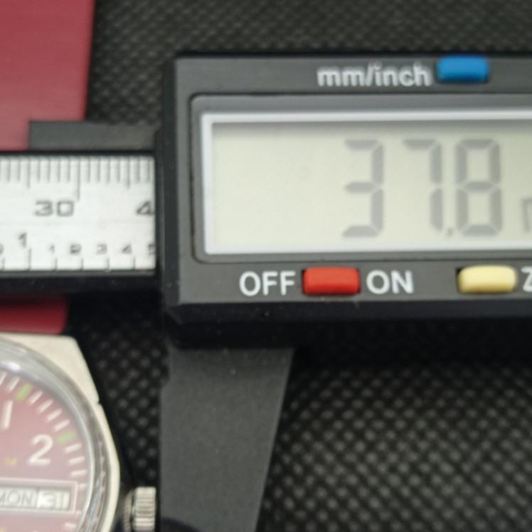 USED VINTAGE SEIKO 5 AUTOMATIC 6309A JAPAN MENS D/D RED WATCH 621b-a413509-2 SKU621b-a413509