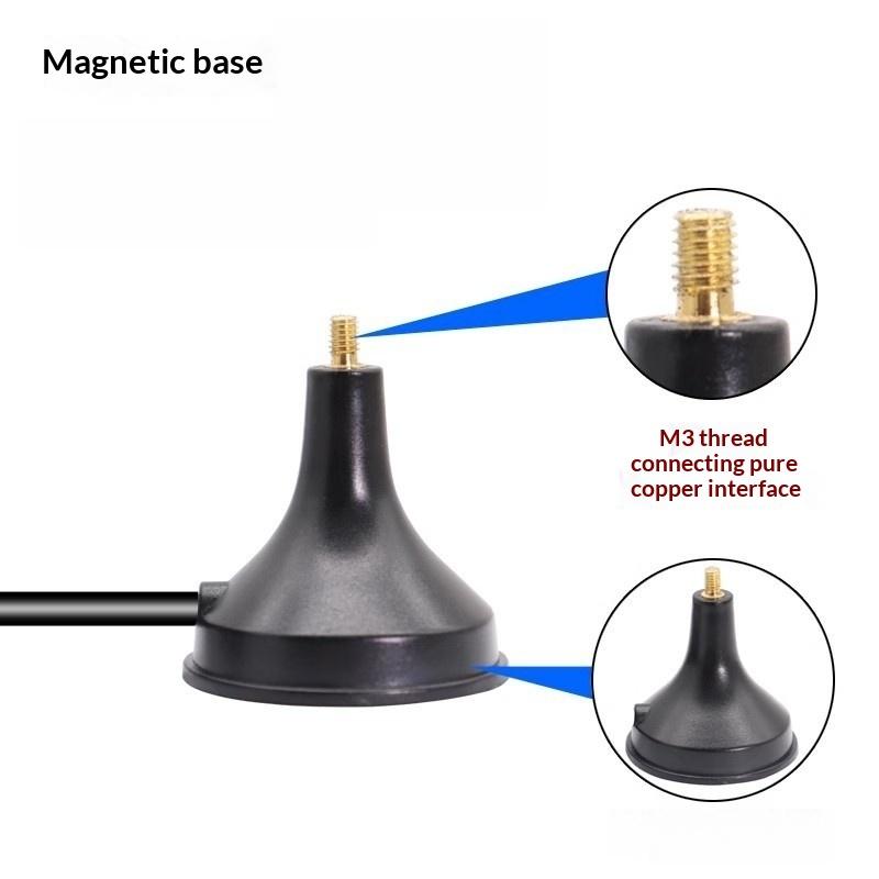 1 Peça Antena Dipolo de Meia Onda Alta Qualidade 12dBi 433MHz Antena SMA Macho Com Base Magnética Acessórios para Carro