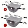 Breathable Mesh Cat Hammock Bed Hanging Cave Bed for Cage Table Wall Mount Adjustable Cat Hammock Sleeping Nest for Indoor Use