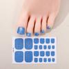 Solid Color Glitter Toenail Stickers, Popular Cross-border Toenail Stickers, Nail Art Stickers, Waterproof Toenail Stickers.