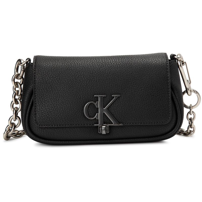 

Calvin Klein Fashionable Elegant Minimalist Letter Twist Lock Flap Chain Shoulder Bag Women Shoulder Bag Black DH3240-001 Basic Set
