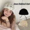 Strapped Knit Beanies Bow Weave Cap Fashion Ethnic Style Hat  Girls