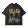 Customized Digital Direct Injection Printing T-Shirt American Heavy Washing And Old 230G Pure Cotton Short Sleeves For Men And Women