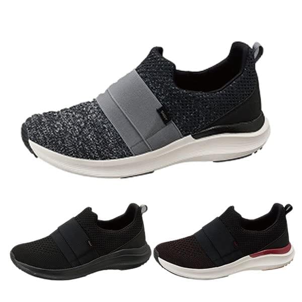 Moonstar Synergy High Shock Wide SNGY 3E Cushion, Lightweight, Soft, Cushioning, Rebound, Absorption, Breathable, Fit, Men's, MY03, Red/Black, 26.5