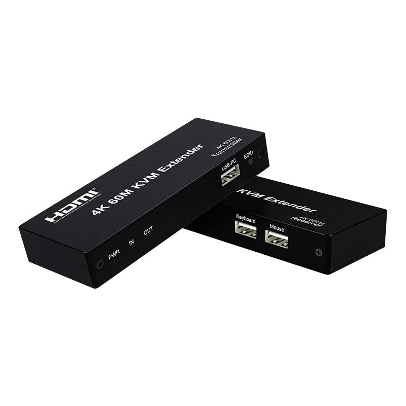 SOFLY 4K/60Hz 60M HDMI KVM Extender with Loop Out HDMI Extender 60M TX RX 60M KVM HDES41