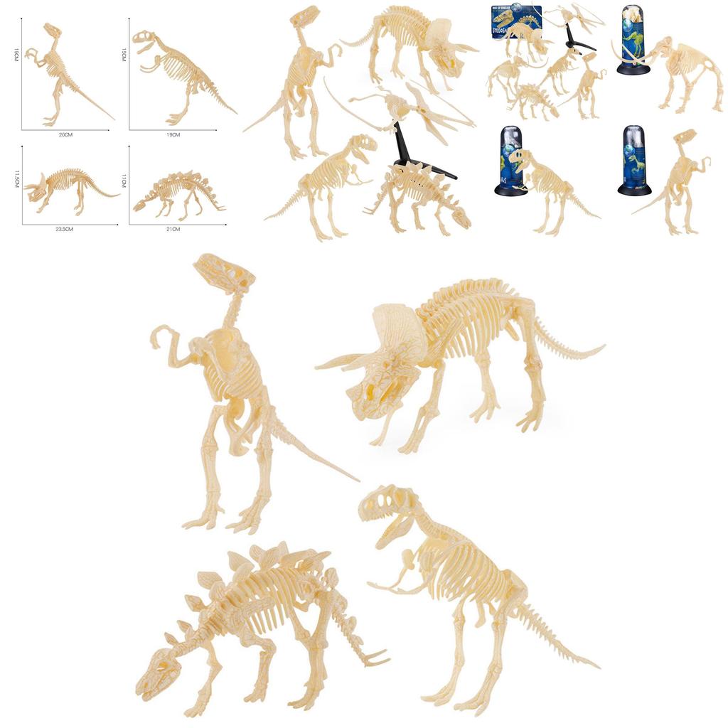 Realistic Archaeological Dinosaur Skeleton Model Diy Assembly Kit For Kids Toys