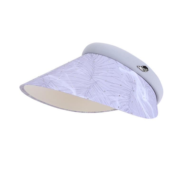 Summer Outdoor Sun Hat, Women's Shiny Diamond Large Brim, Empty Top Hat, Versatile, Small Face, Sun Protection Hat