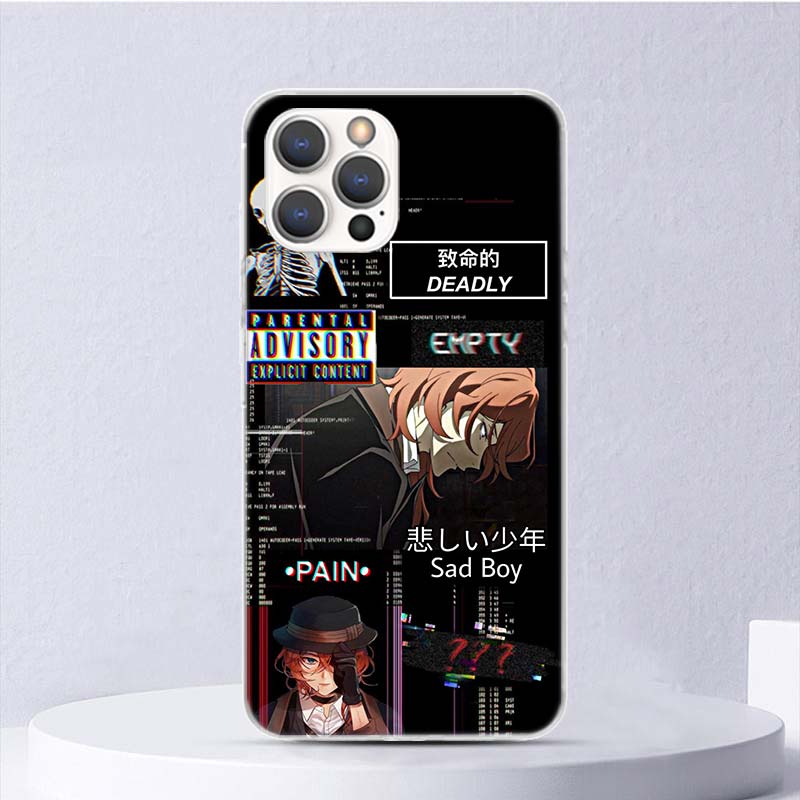 Bungo Stray Dogs Nakahara Chuuya Soft Case For iPhone 16 17 Air 16E 15 Plus 11 12 13 Mini 14 Pro Max Phone Cover Apple 7 8 SE Co
