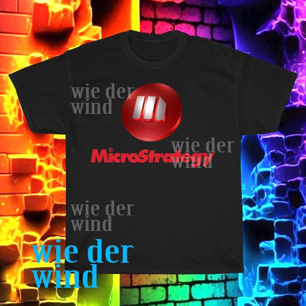 New MICROSTRATEGY SOFTWARE BUSINESS LOGO Men's T-shirt Funny Size S To 5XL