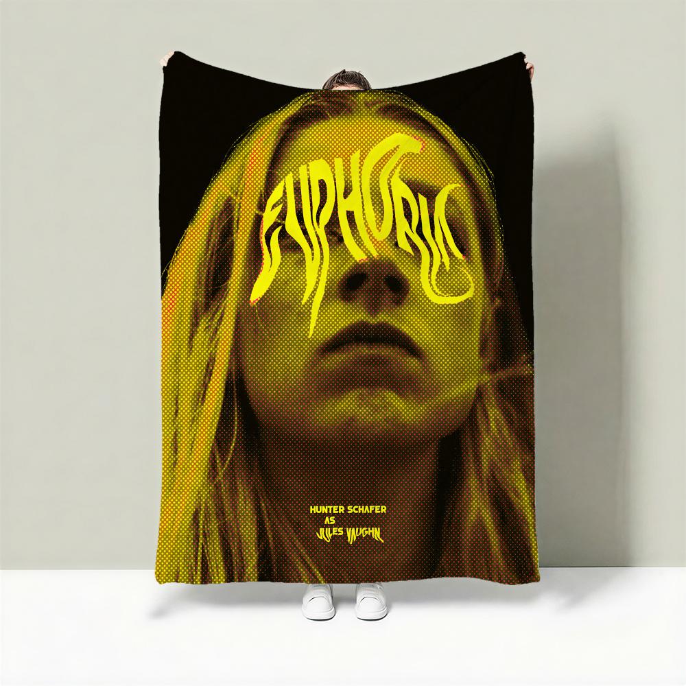 Drama E-Euphoria Throw Lightweight 240g Flannel Blanket Soft Skin-friendly for Summer Cooling 75X95CM