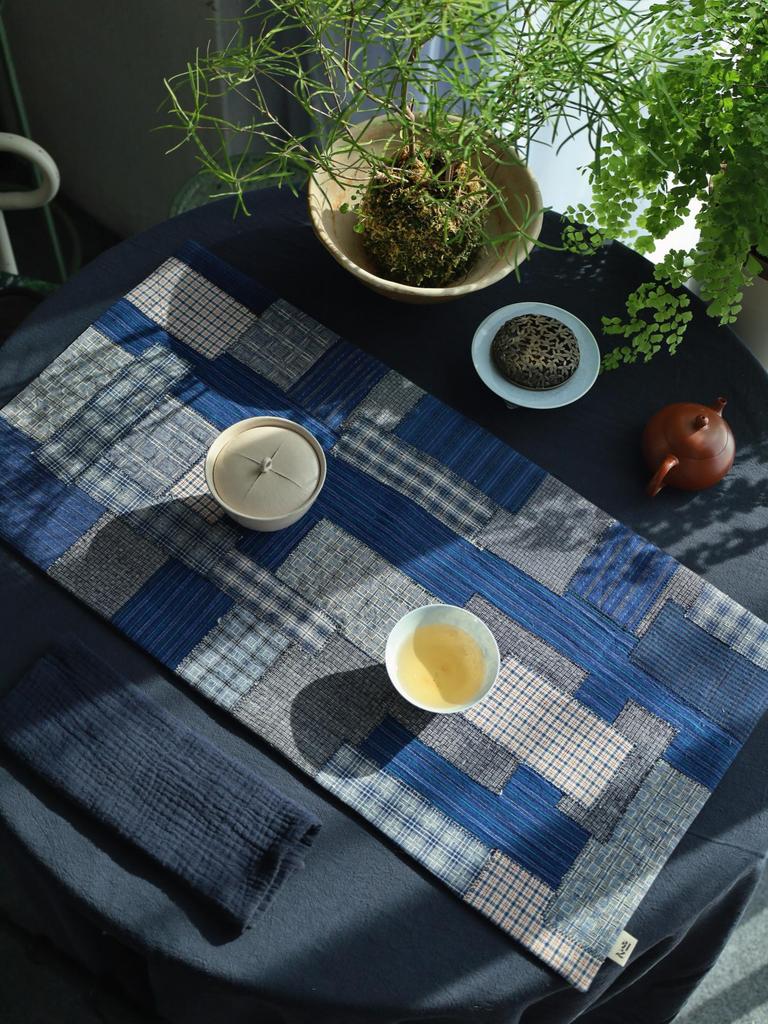 Handmade Vintage Coarse Cloth Tea Mat - Chinese Zen Style