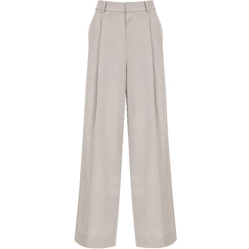 VEROMODA Pleated High-Waisted Straight-Leg Trousers