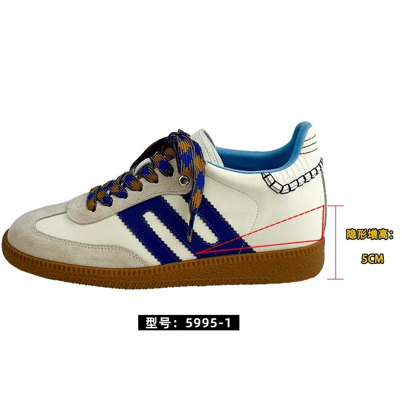 Inner Height Increase German Training Shoes Women's New Versatile Small Board Shoes Forrest Gump Shoes Platform Ballet Casual Sports Shoes