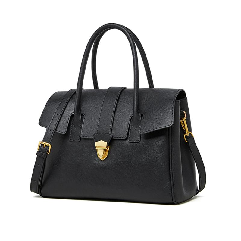 

Hifashi Vintage Cow Genuine Leather Large Tote Handbags For Women 2026 Luxury Designer Office Satchel Shoulder Crossbody Bags чёрный