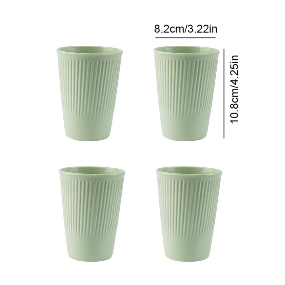4/16Pcs Wheat Straw Tableware Set Eco Friendly Unbreakable Dinnerware Kitchen Cutlery Kids Dishes Eating Cutlery Camping