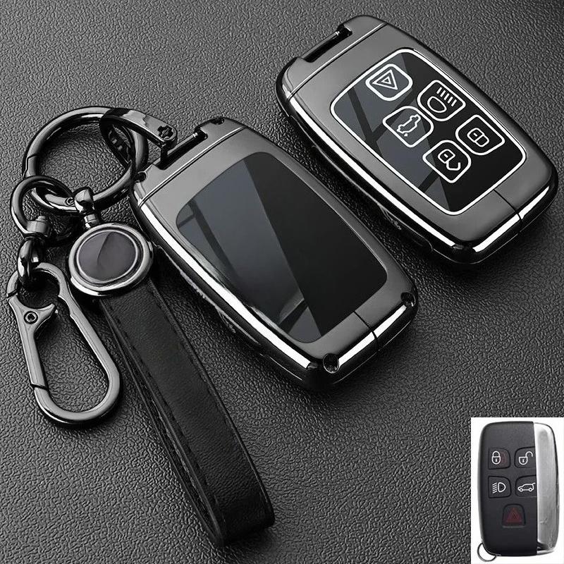 Kmkm For Xfl Luxury Car Key Case Xel Shell Xjl Buckle Fpace Bag Xf Dedicated Xe Protective Car Key Holder