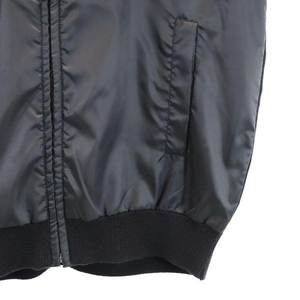 LANVIN combination Zip jacket 38 Black series Knit switching Women Used