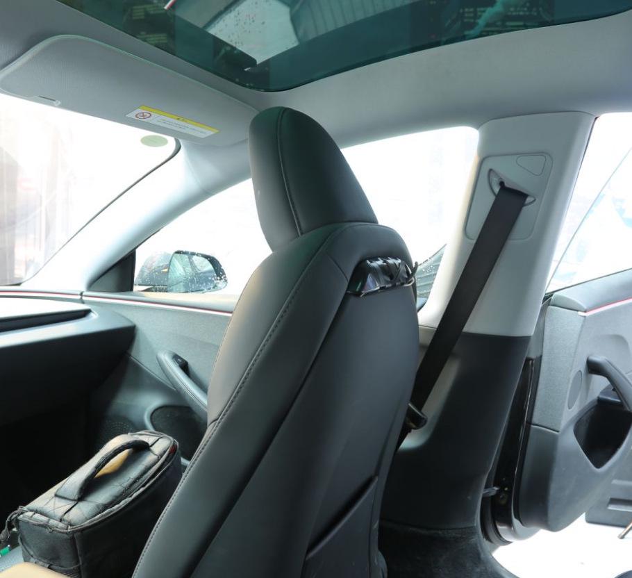 Concealed Hook Bracket for Rear Seat Backrest in Updated Tesla Model 3Y