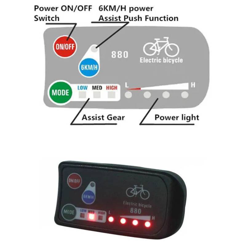 Mountain Bike Electric Assist Conversion With Display For Ebike Riders