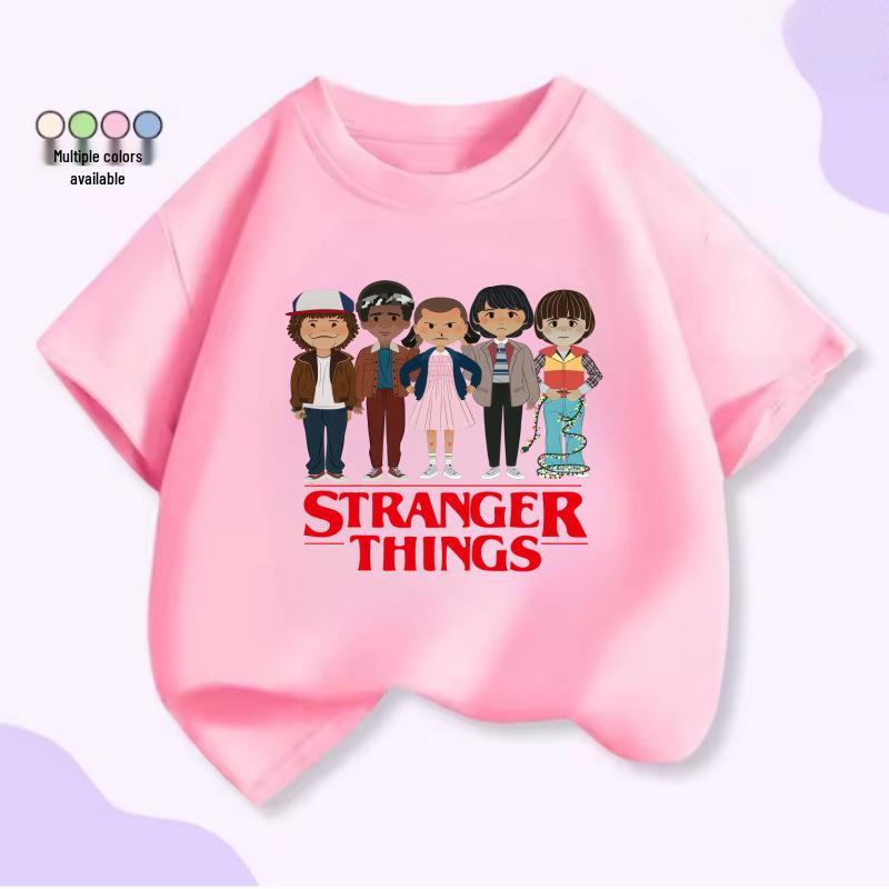Kids Summer Cotton Tee 2026 - Strange Tales & Zoo Print 150 cm