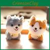 Plush Mini Husky Keychain Adorable Soft Dog Doll Bag Pendant Kids Gift