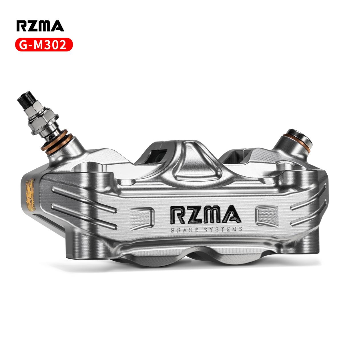 RZMA G-M302 Racing Radial Brake Caliper Kit for Motorcycles | Forged Aluminum Disc Brake | Direct Bolt-On Upgrade серебряный