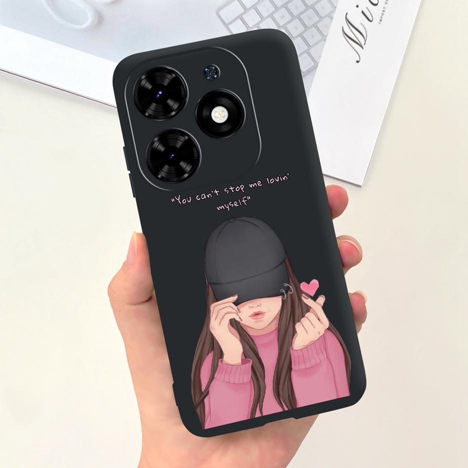 For Tecno Spark Go 2024 Case BG6 New Fashion Candy Painted Cover Soft TPU Phone Case For Tecno Spark Go 2024 Fundas 6.6'' Bumper