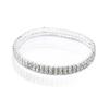 Elegant Full Diamond Bracelet: Ultra Shiny, Elastic Anklet/Bracelet - 1-5 Row Options for Birthdays, Weddings, and Parties