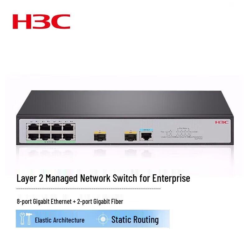 

H3C S5008PV6-EI 8-Port Gigabit Managed Enterprise Switch