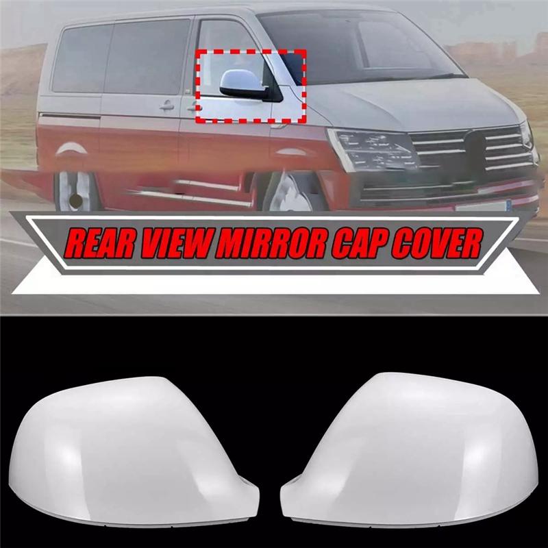 

A57E-Automotive Rearview Mirror Cover Side Mirror Cover Housing For Transporter T5 T5.1 2010-2015 T6 2016- Replac білий