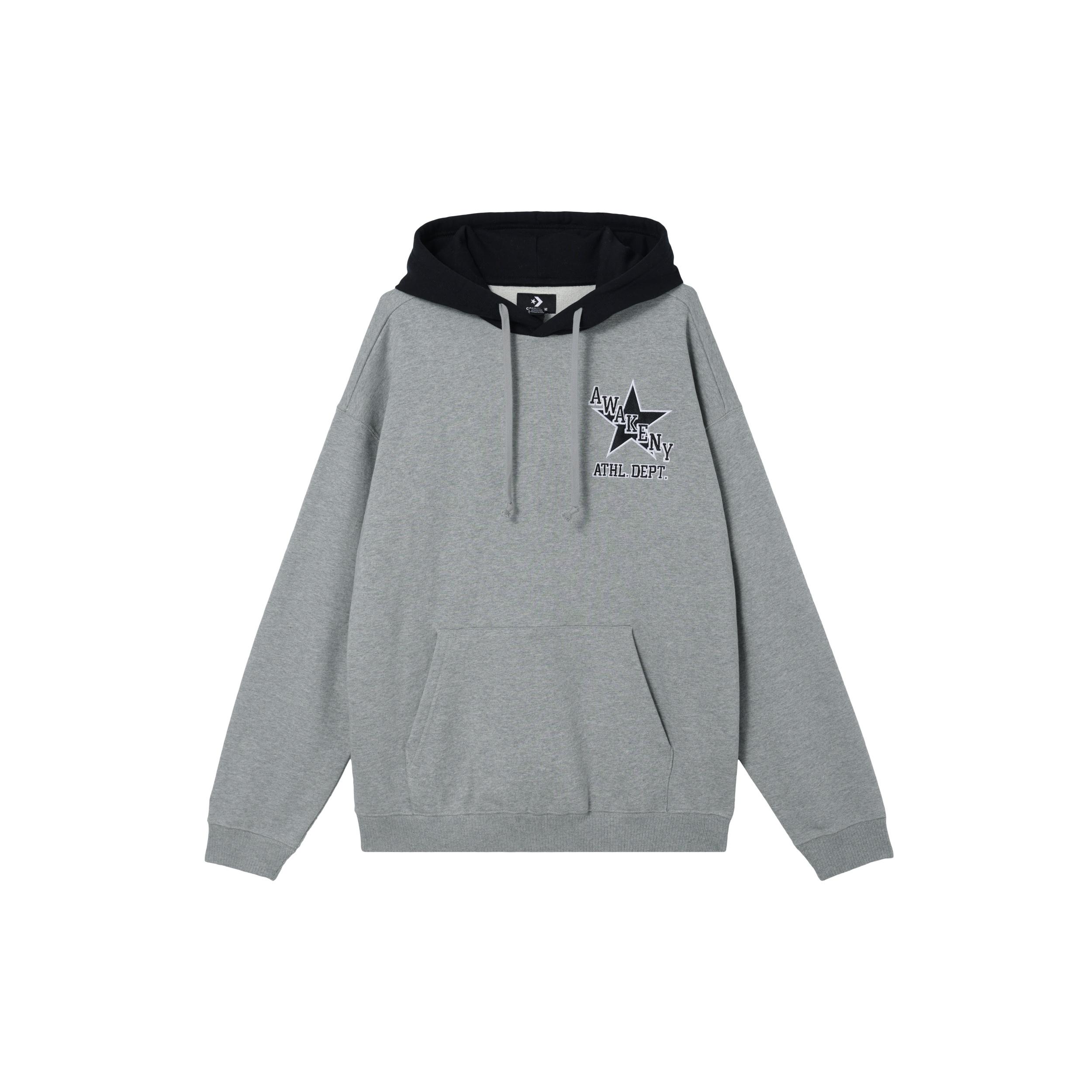Converse x Awake Fleece Hoodie Vintage Grey Heather Men s 10026484-A02 L