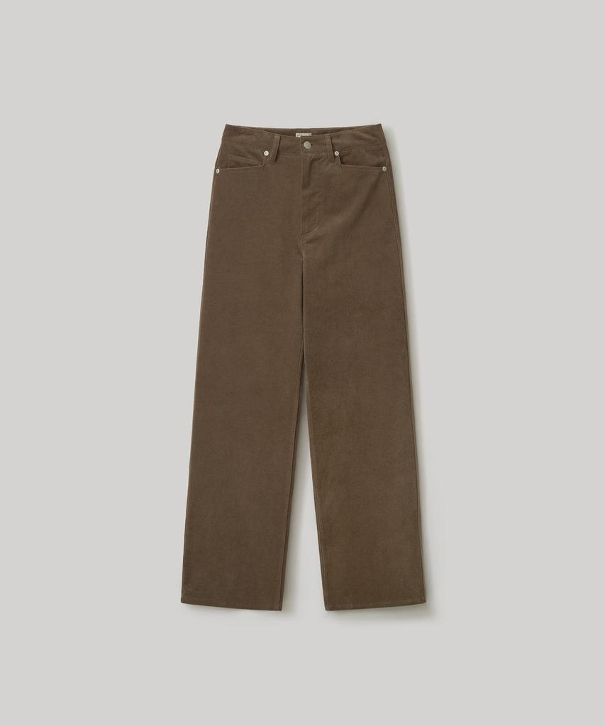 ANOTHER OFFICE WOMEN W. Mild Velveteen Trouser (Mild Brown)