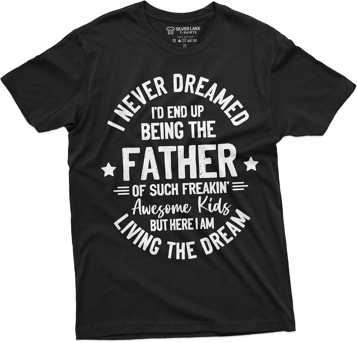 Men s Father s Day Humor Shirt Gift for Husband Papa Daddy Shirt Gift from Kids Daughter Son T-Shirt S