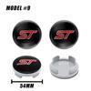 4Pcs 54mm ST Line Car Wheel Center Hub Caps Rim Cover For Ford Focus Mondeo Mustang Fiesta Kuga MK2 Everest Escape Accessories