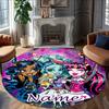 Personalized M-Monster High Draculaura Round Chair Office Rug - Perfect for Mat, Office Chair & More - Ideal Gift for Birthdays and Holidays