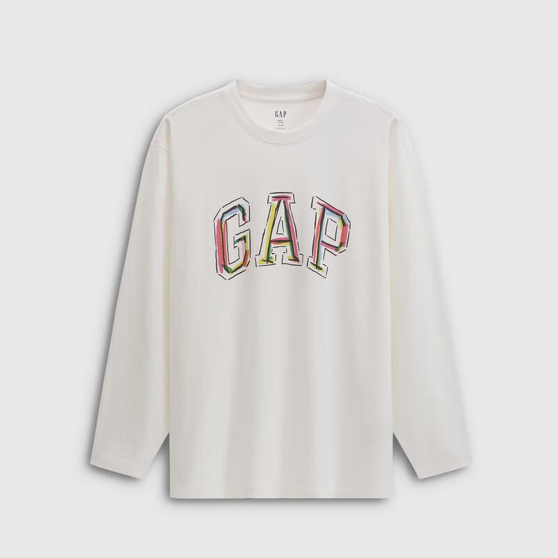 Gap Unisex Logo Graffiti Print Long Sleeve T-Shirt