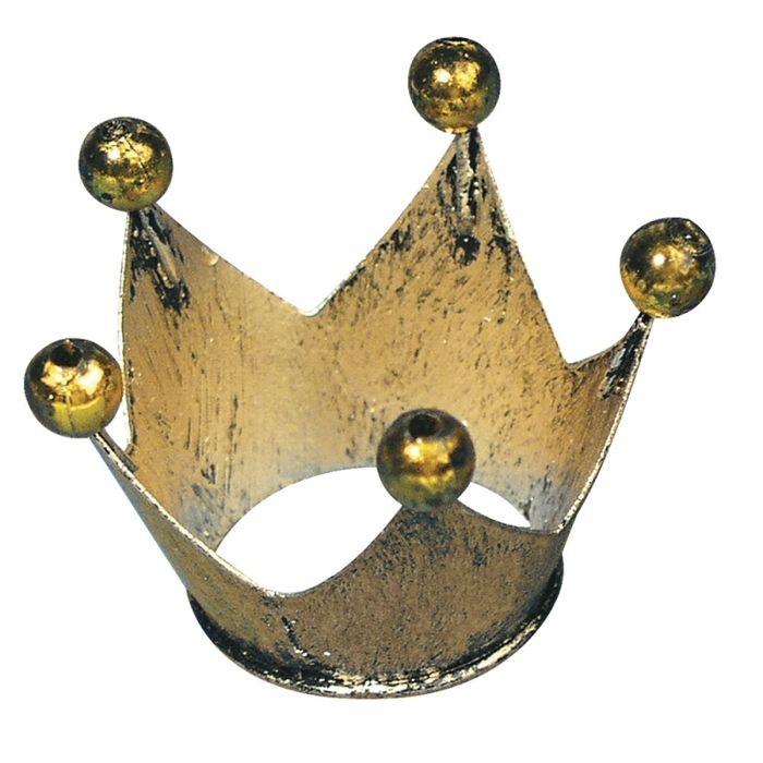 Accessoire décoratif - Rayher - Couronne en métal - 3 cm - Doré - Intérieur