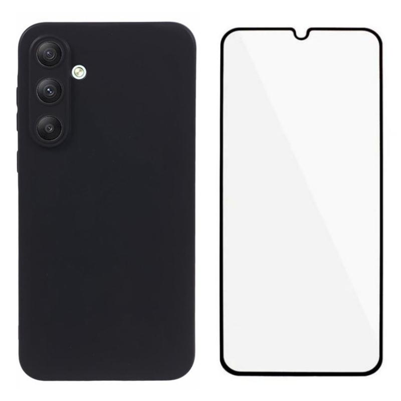 

WANLONFENG MS Series for Samsung Galaxy A55 5G Case Matte TPU Phone Cover with Screen Film A