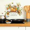 Kreative Sonnenblumen-Kürbis- und Englische Slogan-Wandaufkleber für Heimdekoration