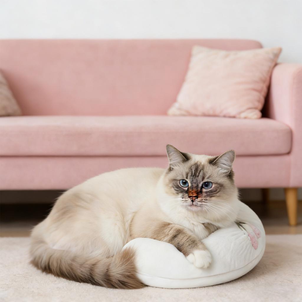 4PCS Washable Removable Cover Cats Toy Pillow for Easy Cleaning and Maintenance Entertainment Cushion Rest Place Pillow