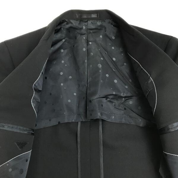 80s-90s Vintage Raglux Double-button Jacket S-M black(USED)