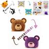 Reversible Flip Cat Plush Stuffed Toy Soft And Cute Animal Doll For Children Gifts
