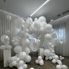 5-36inch White Balloon Party Design Birthday Wedding Party Coming Age Ceremony Background Home Indoor Outdoor Scene Decoration