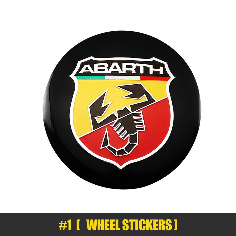 4Pcs 56mm Car Emblem Wheel Center Hub Caps Stickers For FIAT Abarth 500 Tipo FR Panda Argo Freemont Viaggio Bravo Punto Doblo
