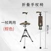 Folding Walking Stick Chair for the Elderly,Lightweight Portable Cane Seat,Non-Slip Support Stool for Outdoor and Travel Use