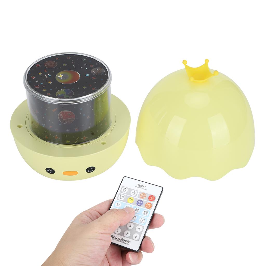 Night Light Projector Multicolor Lamp Mini BT Speaker Remote Control Player Kid Gift Crown Duck